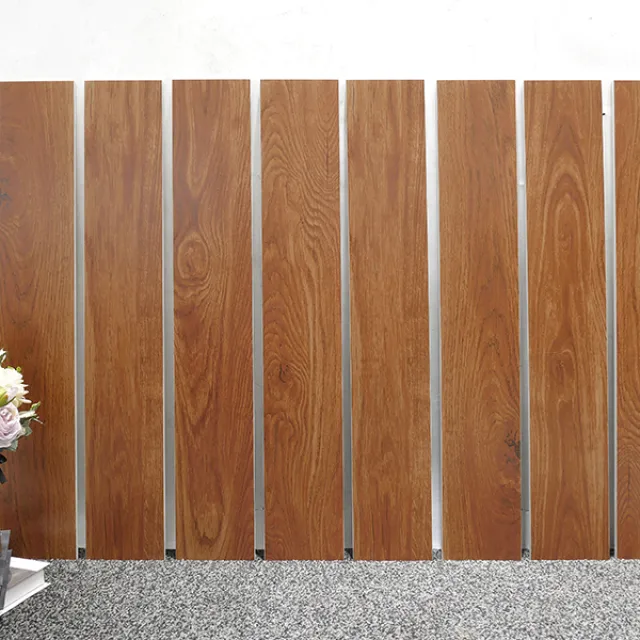 AL51903 Loseta efecto madera | 150 × 900 mm | Esmalte suave al tacto y de brillo tenue; absorción doble cero