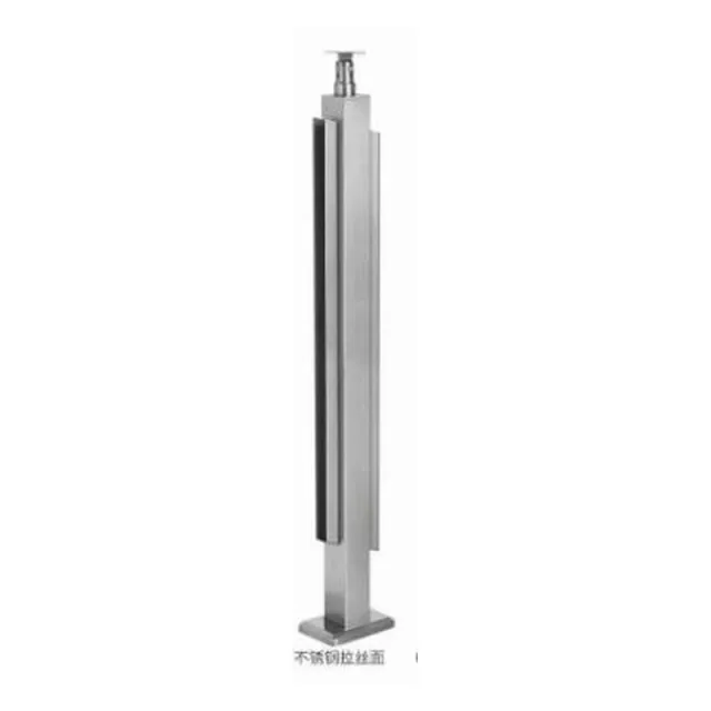 Sistema de poste ranurado de acero inoxidable 50×50 mm, 1050 mm