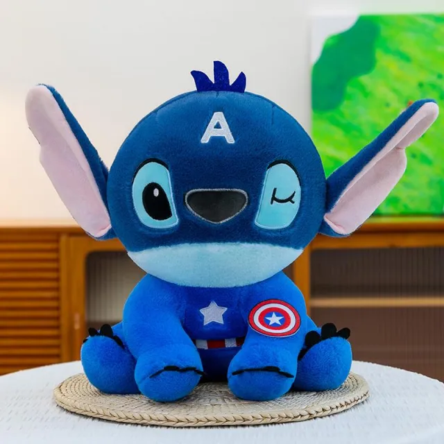 Stitch in a Captain America costume · Plush toy · 40 cm