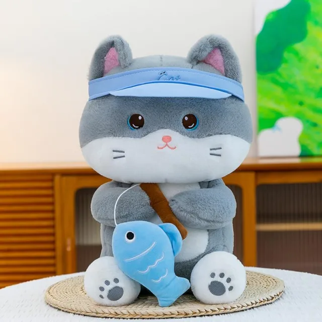 Gato pescador · Peluche · 40 cm