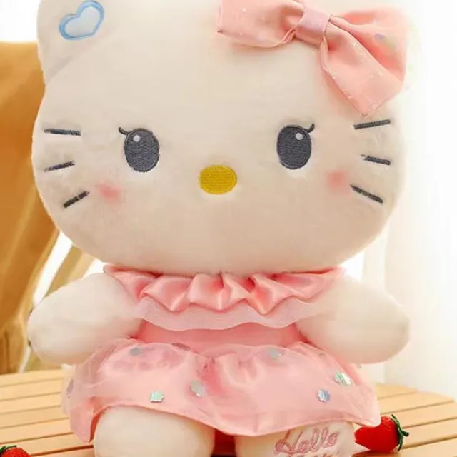 [DWL] Hello Kitty con falda de tul · Peluche · 60 cm