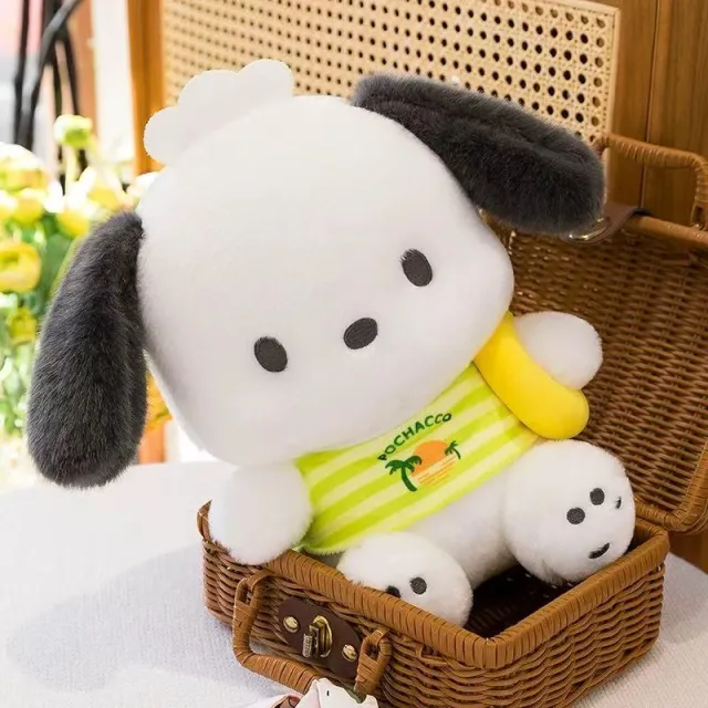 [JL] Pochacco with a swim ring · Plush toy · 33 cm