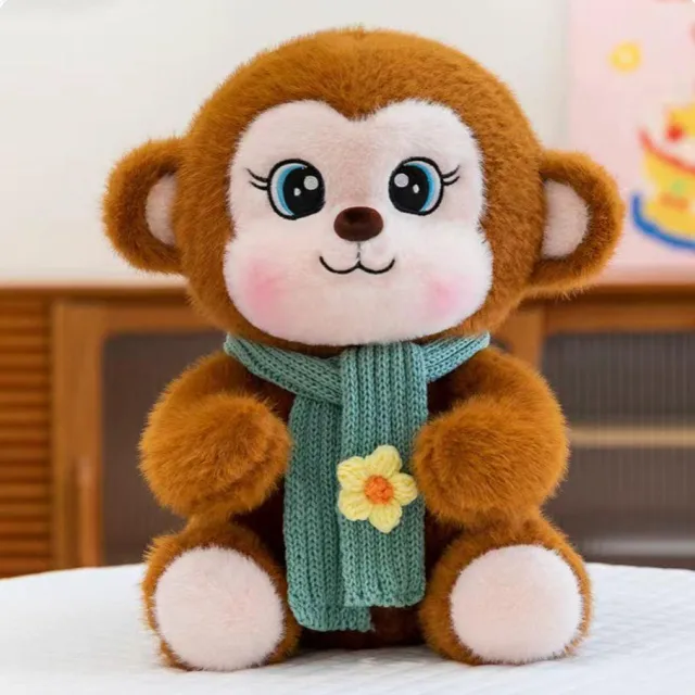 Mono con bufanda · Peluche · 50 cm
