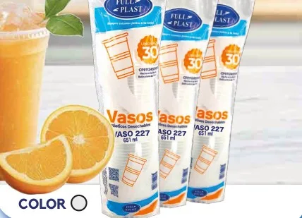 Copos de plástico descartáveis