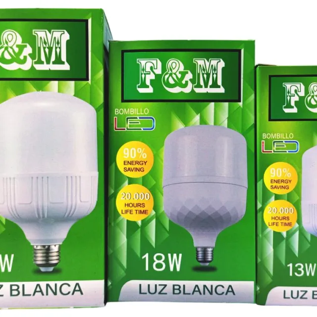 F&M LED bulb 13 W / green box