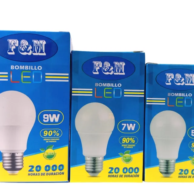 F&M LED bulb 5 W / blue box
